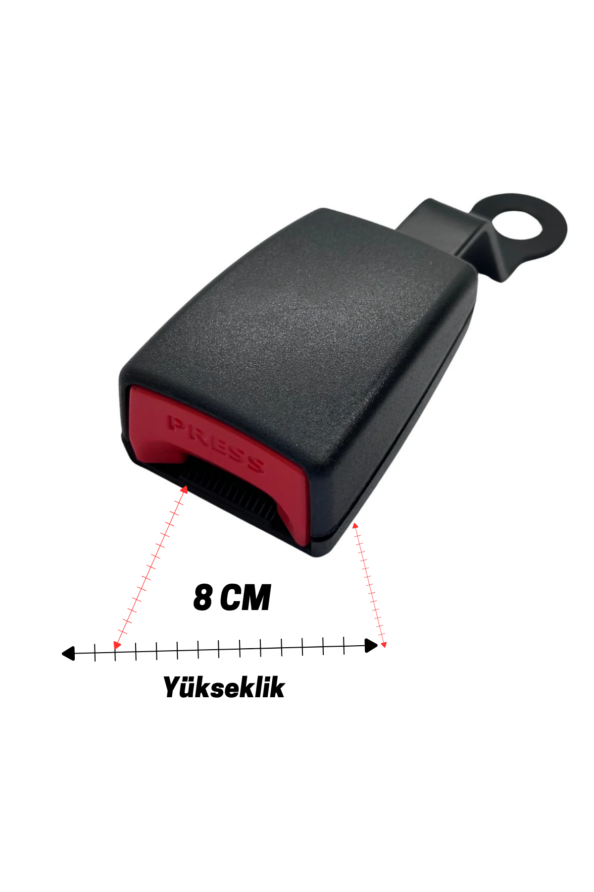 Emniyet Kemeri Kilit Mekanizması Bükümlü Tip Emniyet Kemeri Tokası 10 Cm - Görsel 2